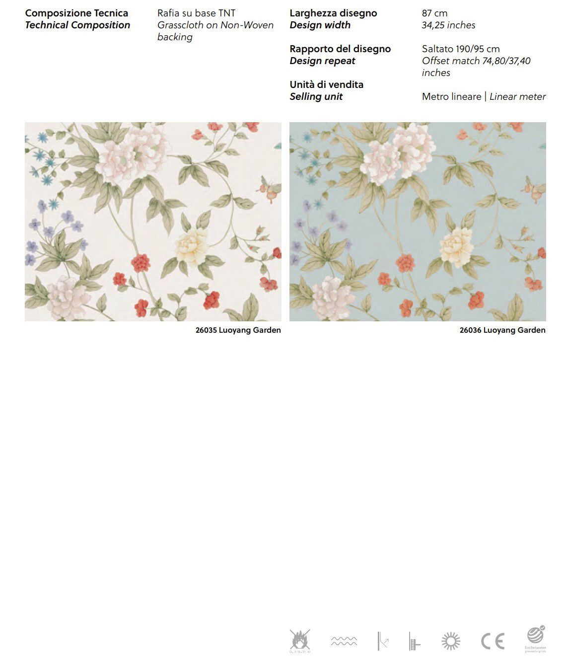 Цветочные узоры нетканые обои Jannelli&Volpi SCALAMANDRÉ ARCH-00056539 - Вид №1