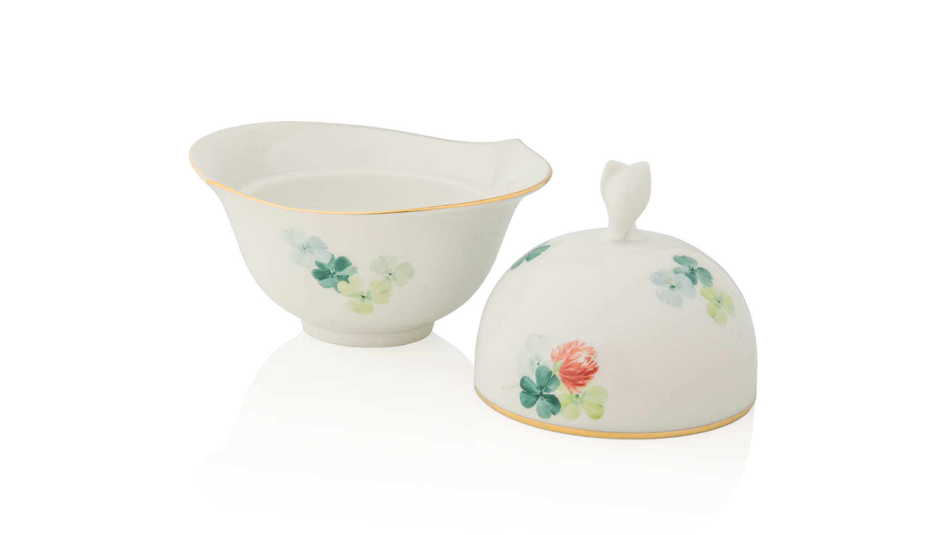 10577266 Meissen Сервиз чайный 6/20 "Игра волн, Божья коровка на клевере" Фарфор  - Вид №7