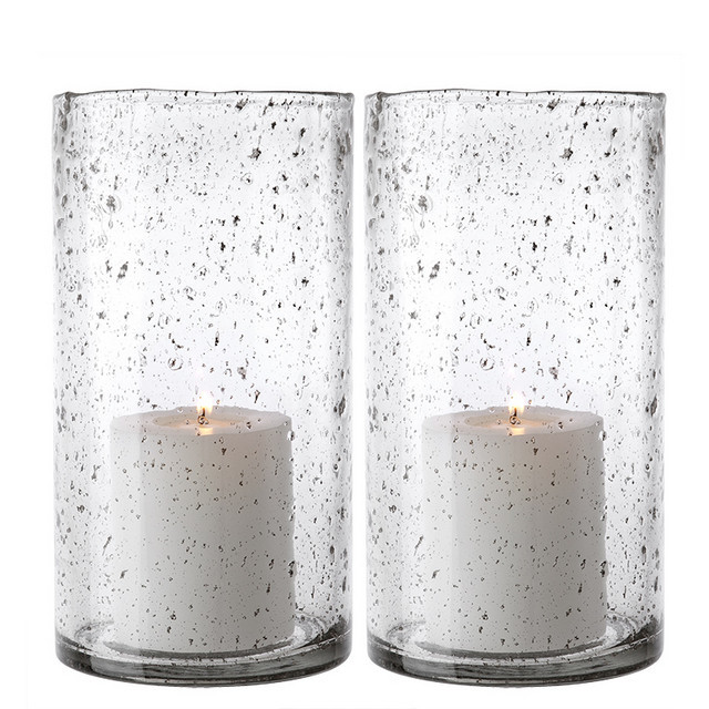 Подсвечник стеклянный прозрачный в крапинку 2 штуки Moro L от Eichholtz EICHHOLTZ EICHHOLTZ 060327 Прозрачный  - Вид №1