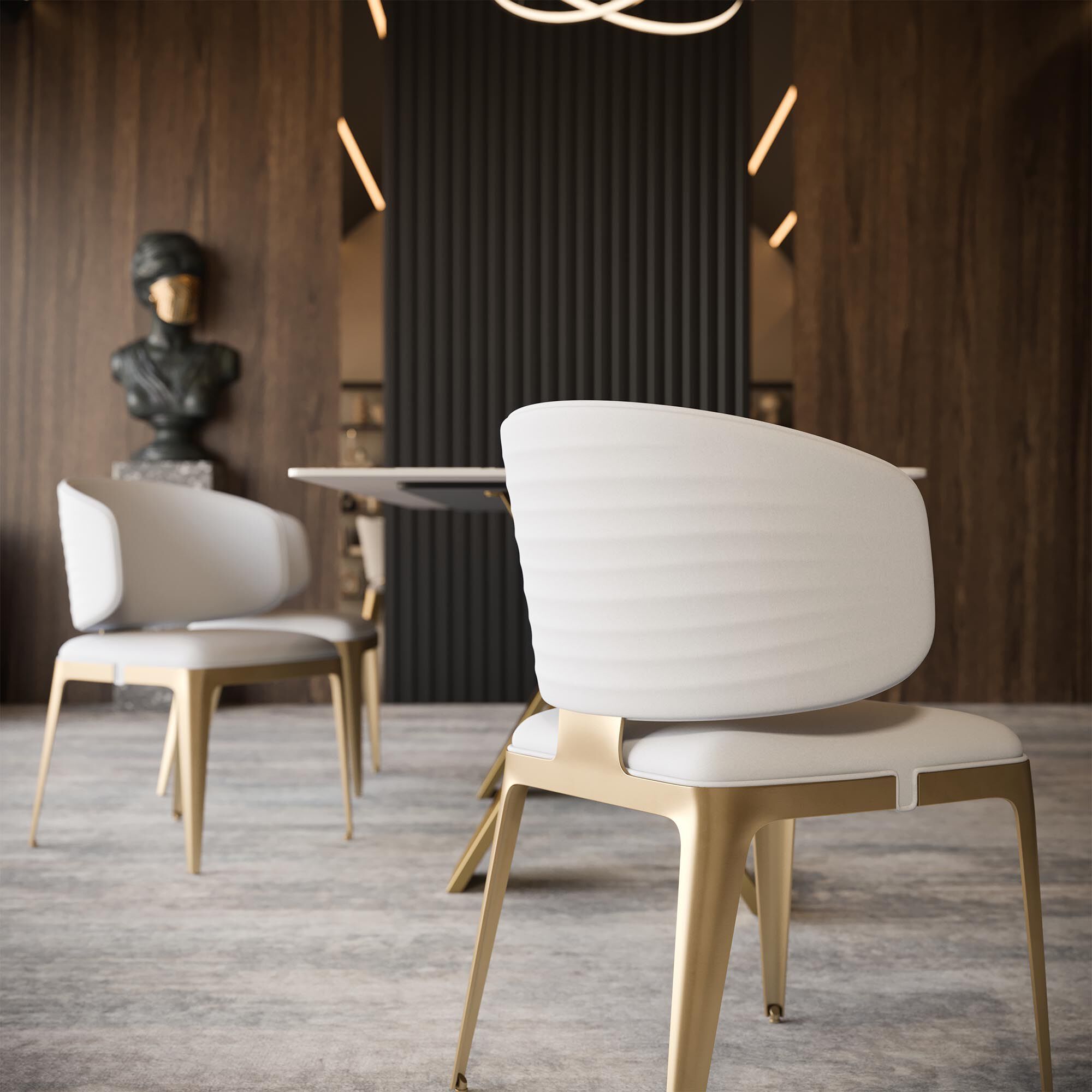 Стул из искусственной кожи GIULIA GRILLO LA CONTEMPORANEA ARCH-00048098 - Вид №5