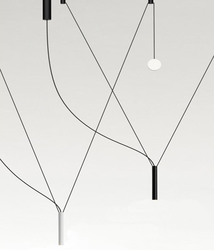 094917 Подвес Contrapeso с противовесом черный Marset Milana 