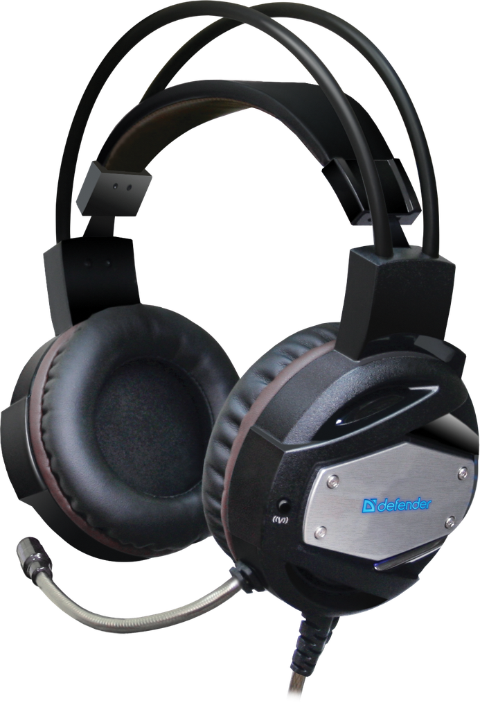 64150 игровая гарнитура warhead g-500 коричневый+черный, кабель2,5 м Defender Santreyd 