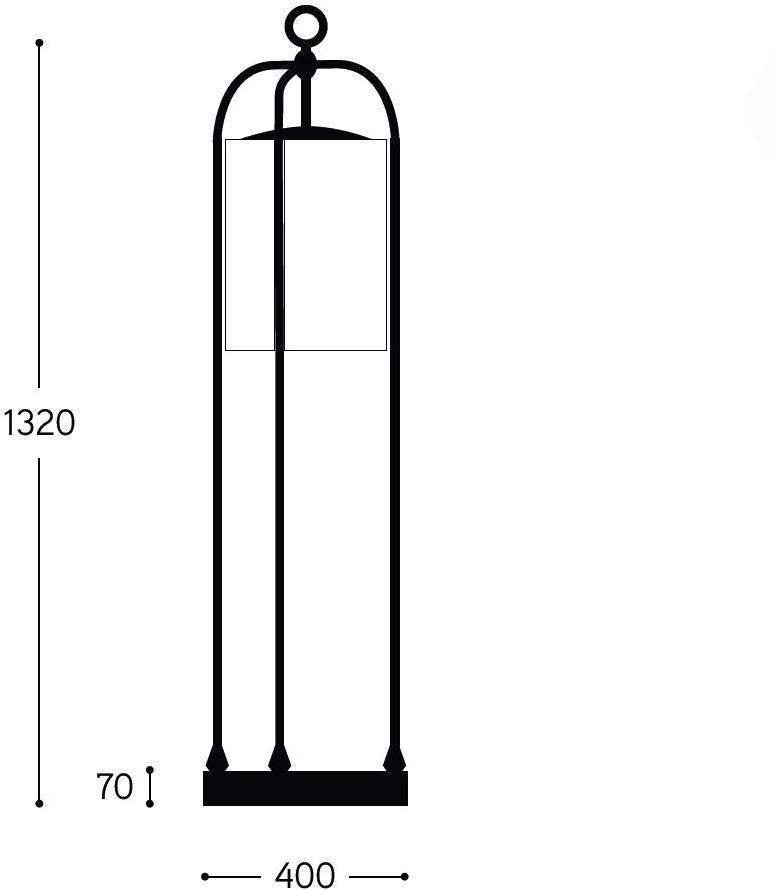 Aldo Bernardi Торшер для улицы из латуни sun-id-1373100 - Вид №1