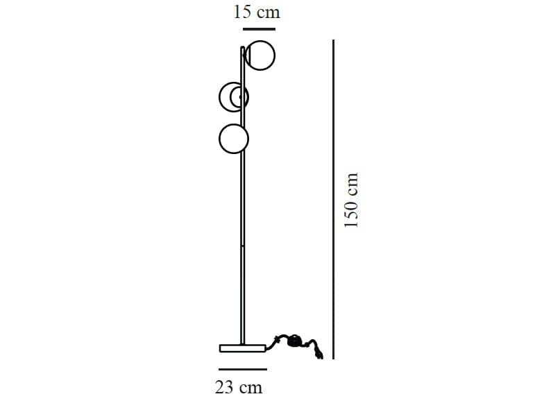 Торшер из металла и стекла Nordlux Lilly ARCH-00075977 - Вид №4