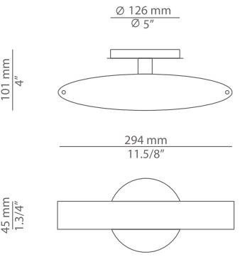 Estiluz Бра из металла прямого и отраженного света Venezia A-2530 - Вид №3