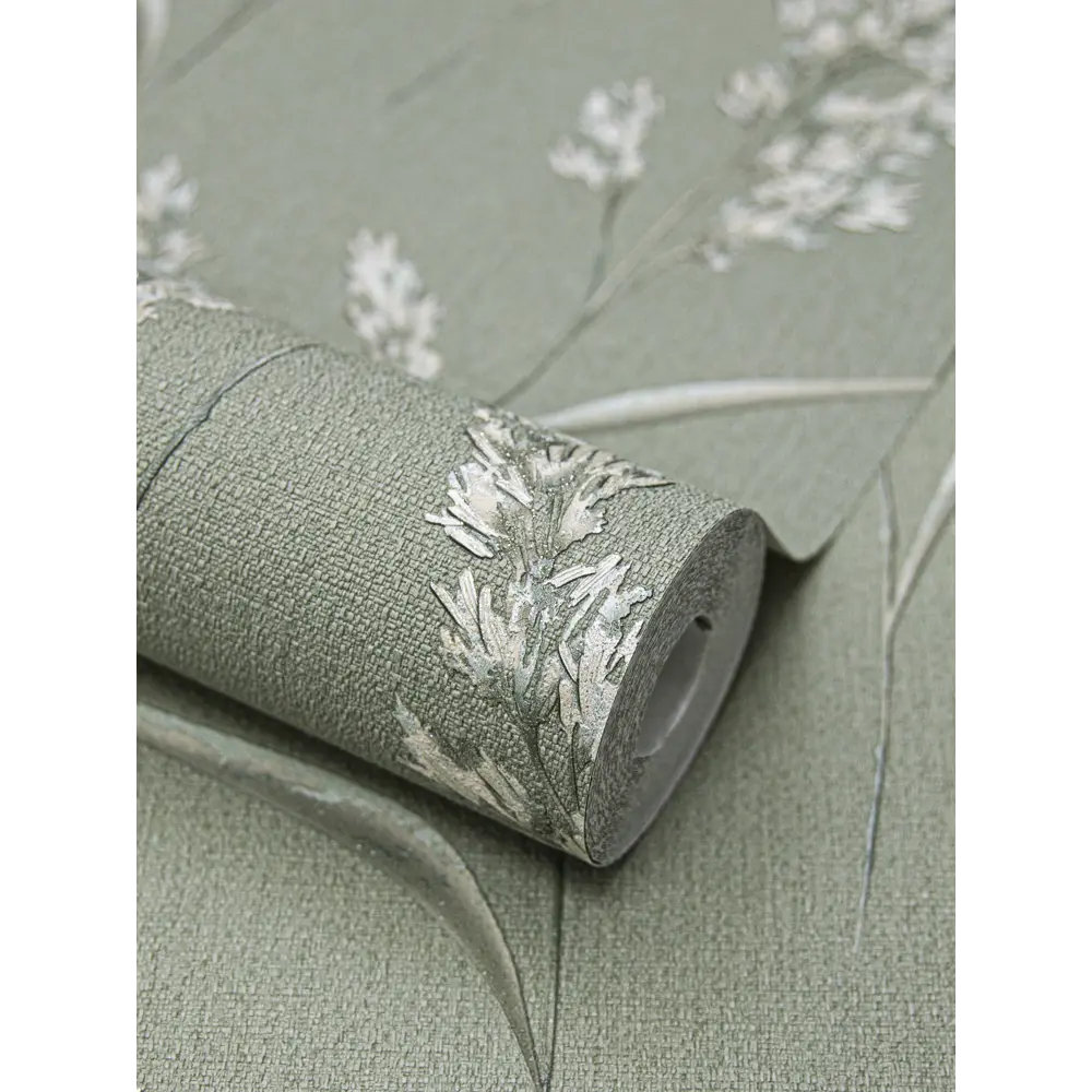 Флизелиновые обои Wallsecret Campo зеленые 1.06 м 89400488 STLM-1441342 - Вид №2