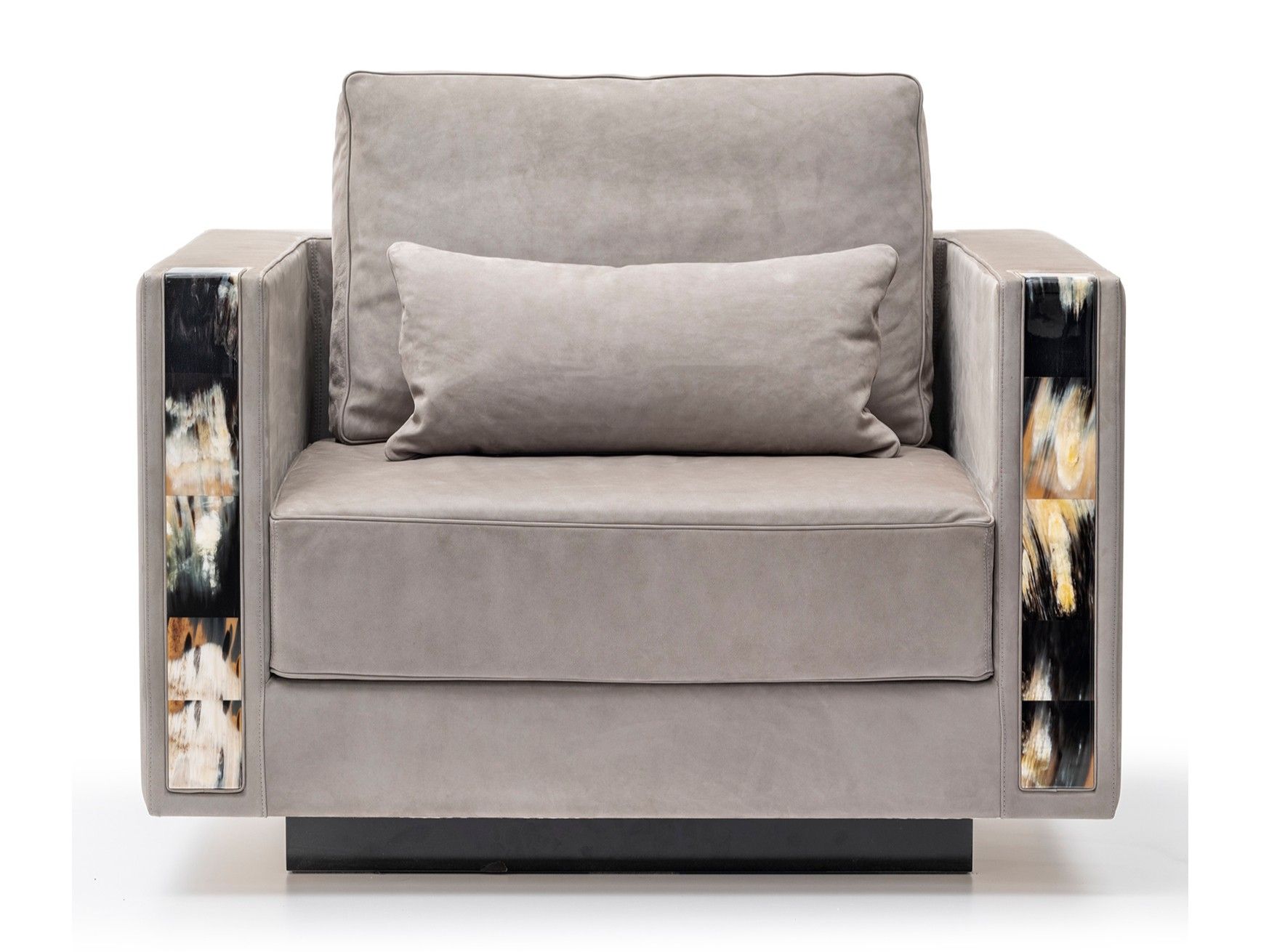 Кресло из нубука с подлокотниками ARCAHORN Shine ARCH-00086318