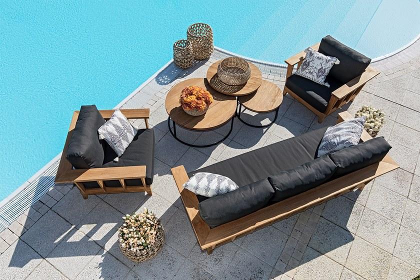 cbdesign 3-местный садовый диван из тика Meet you Tj 377 - Вид №1