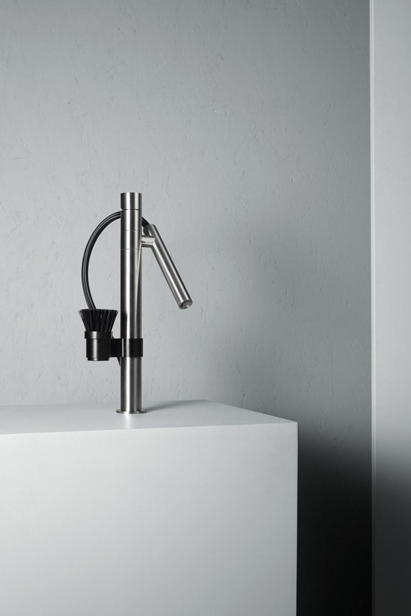 Quadrodesign Смеситель для кухни с вытяжным душем Kitchen inox sun-id-1493593 - Вид №4