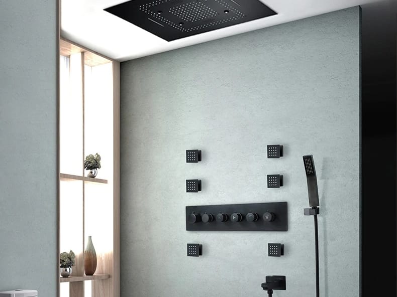 Светодиодный набор для душа из нержавеющей стали с ручным душем Fontana Showers FS1461 ARCH-00127403