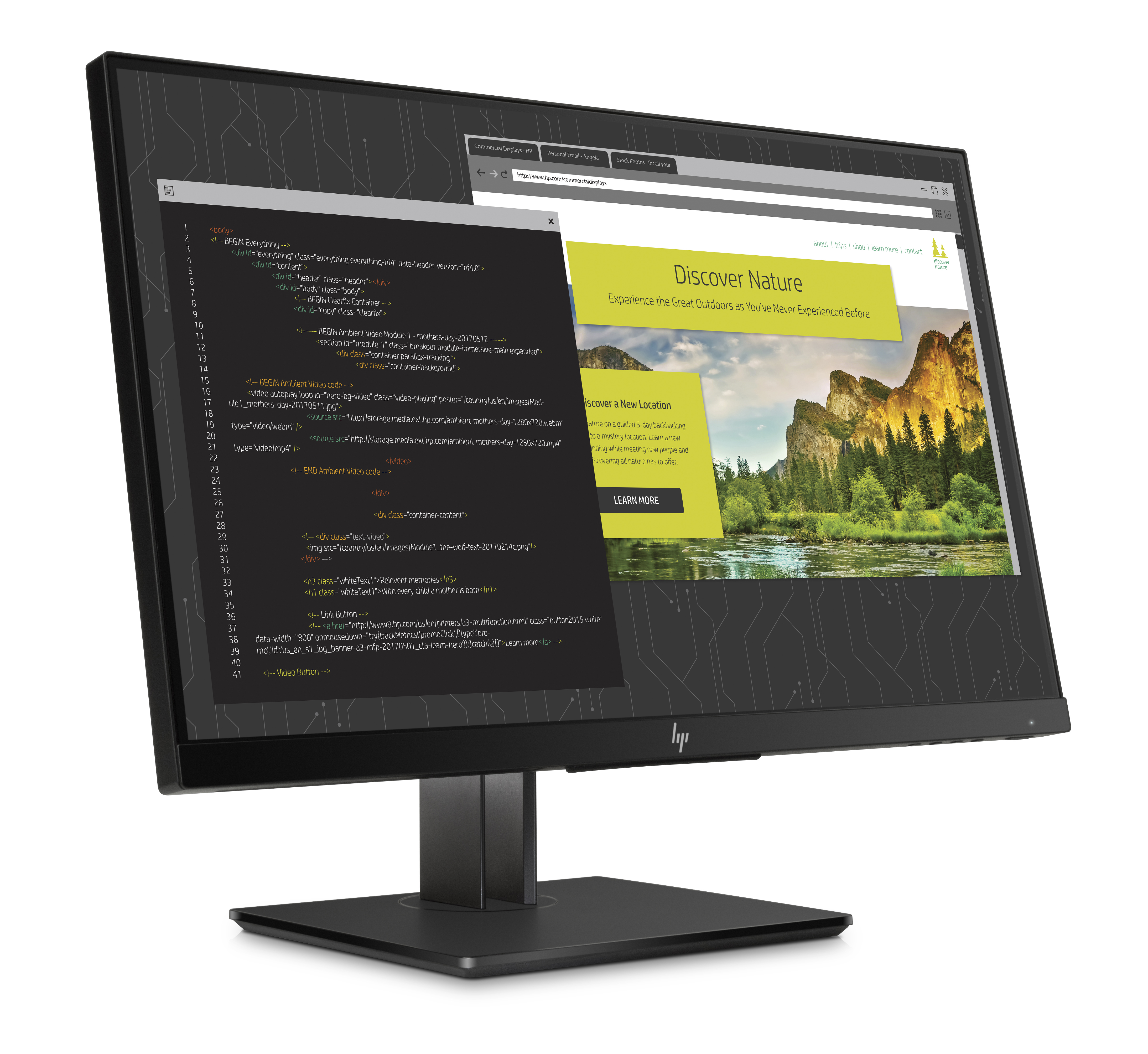 1JS07A4#ABB tft z24nf g2 23.8 " display ips, led backlight 178 / 178 250 nits 1920 x 1080 1000:1 (repl k7c00a4) HP Santreyd  - Вид №2