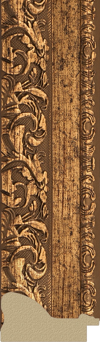 BY 1290 Зеркало с фацетом в багетной раме - виньетка бронзовая 85 mm EVOFORM Exclusive - Вид №2