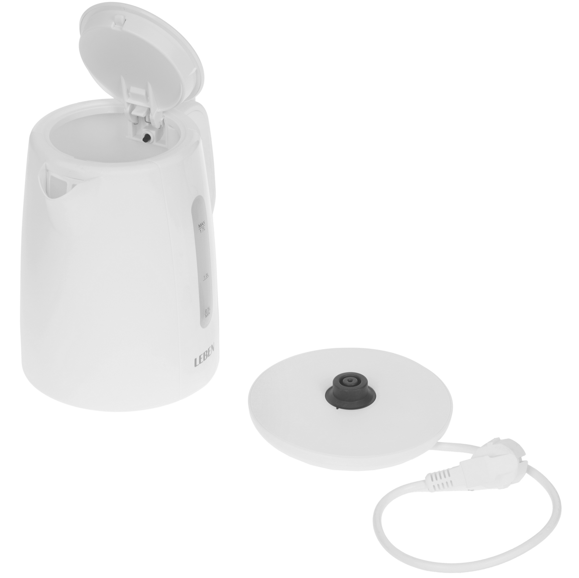 9237192 Электрочайник LEBEN 291-125 белый STDN-0150628 - Вид №4