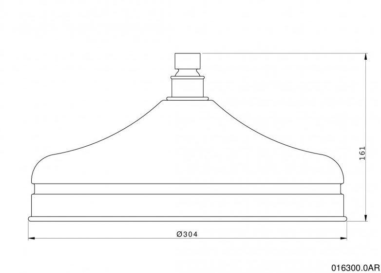 Bronces Mestre Душевая лейка Gold Rain Shower system 016300.0ar.00 - Вид №1