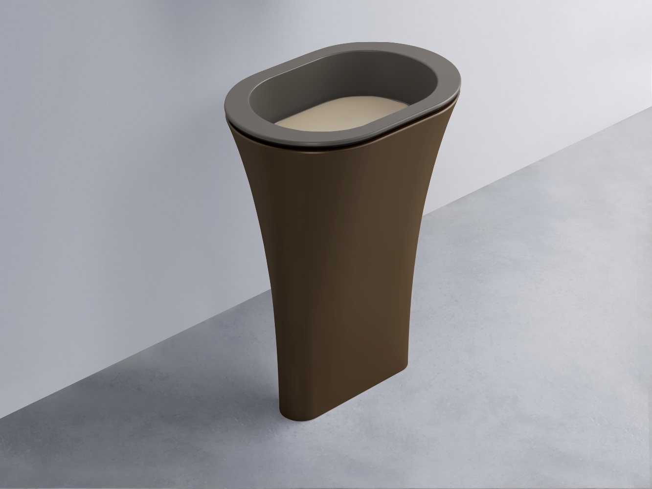 AMLA65-FN+AMPILO-AV+AMCOLO-CA Раковина Amedeo Ovale отдельностоящая cielo Enjoy + Amedeo Ceramica Cielo