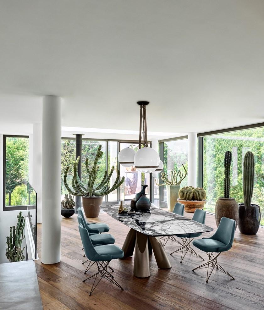 Arketipo Прямоугольный стол из тёмного мрамора и металла emperador sun-id-1475116 - Вид №1