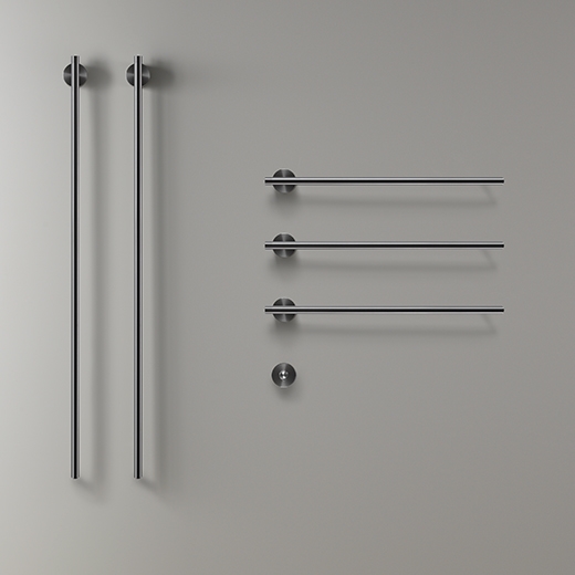 Электрический полотенцесушитель Л. 580 мм и L. 1,060 мм, кнопка питания включена  EQB75 CEADESIGN  - Вид №1