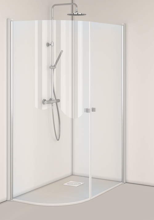 1450450 Igloo Pro J + Душевой Уголок Прямой Прозрачный Стекло 80X70 Hafa Прозрачный  - Вид №1