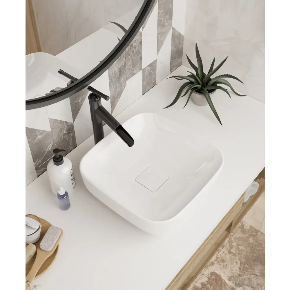 Santreyd Мокко — квадратная раковина для столешницы 86923121 STLM-0072496 - Вид №5