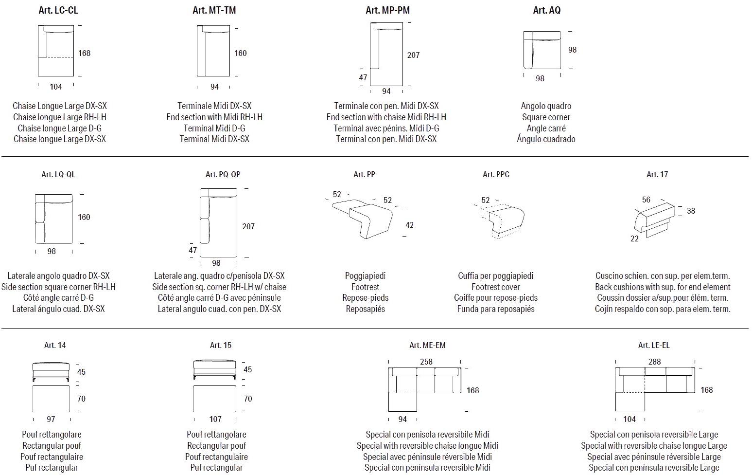 Felis 3-х местный тканевый диван с подголовником Evergreen sun-id-1434427 - Вид №8
