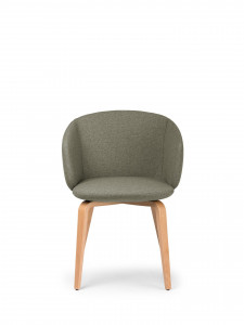 NT4094 Chair with 4 legs fixed wooden base True Design Not