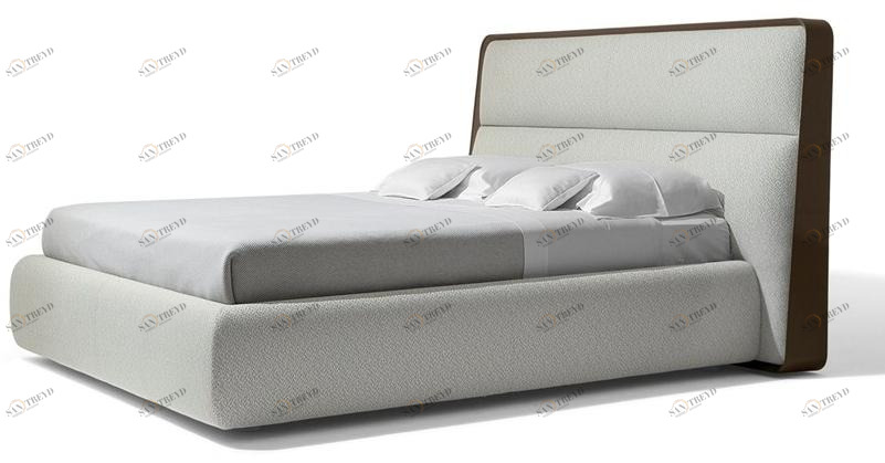 Giorgetti Двуспальная кровать с мягким изголовьем Frame sun-id-1424684