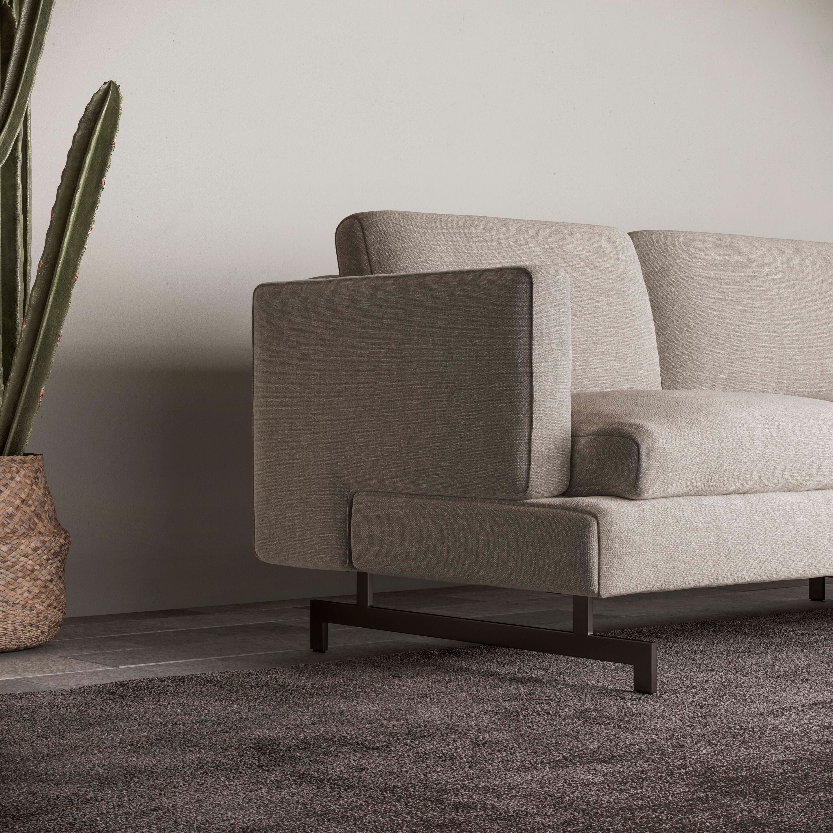 Модульный тканевый диван с полуостровом Natuzzi Italia Джереми ARCH-00010471 - Вид №2