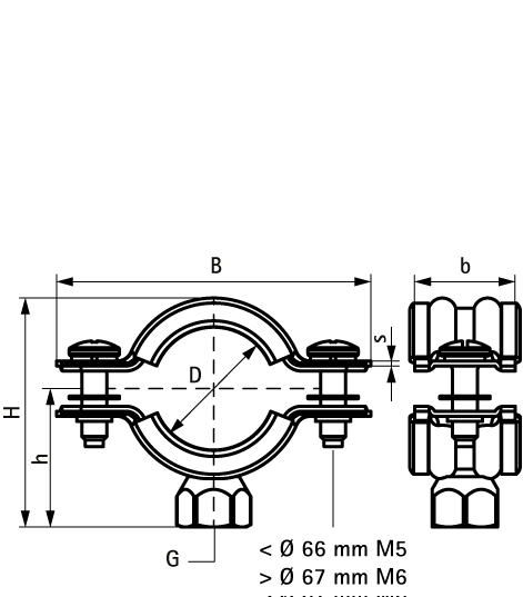 3391084 Крепление для труб  WLC Хомут со звукоизоляцией для труб всех видов WALRAVEN  - Вид №1