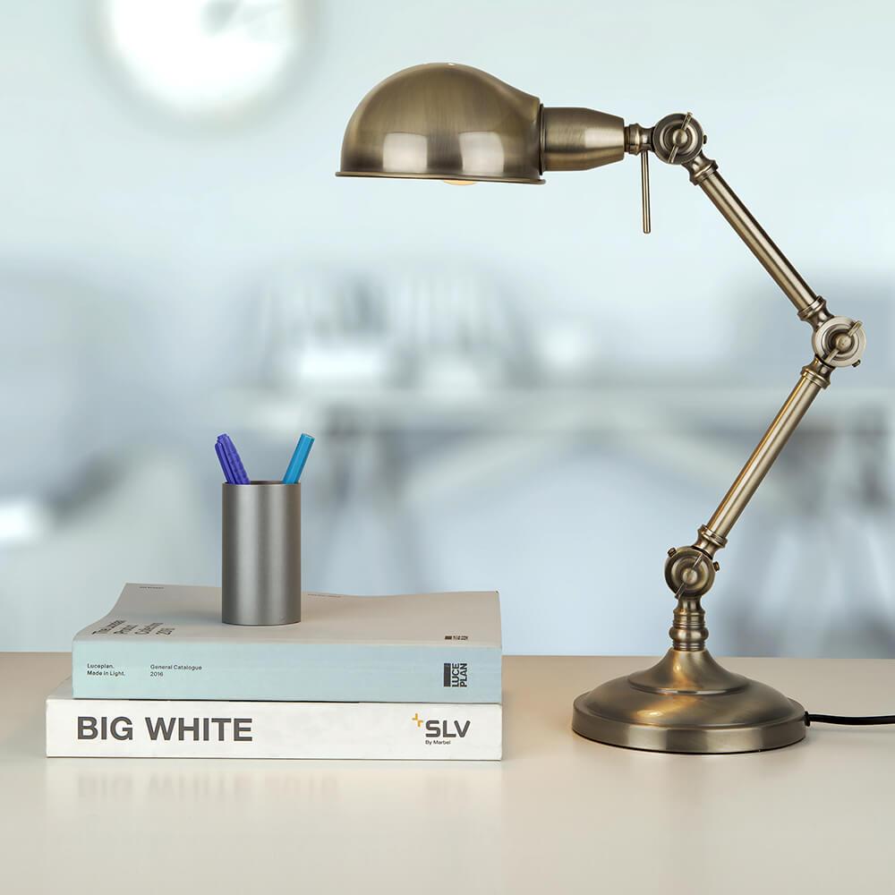 Настольная лампа Elektrostandard Tl70110 Kraft античная бронза 4690389115288 ELEKTROSTANDARD КЛАССИЧЕСКИЕ 195530 Бронза  - Вид №1