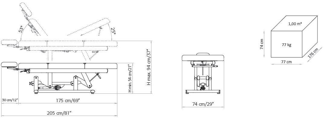 Lemi Group Электрическая раскладушка Essential 082-1 - Вид №2