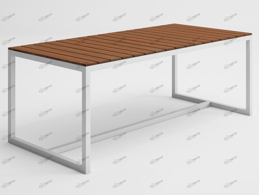 GANDIABLASCO Прямоугольный садовый стол из тика Saler teak sun-id-1412460