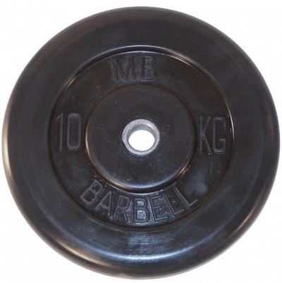 MB26-10 Диск обрезиненый черный mb barbell mb26-10 MB Barbell 