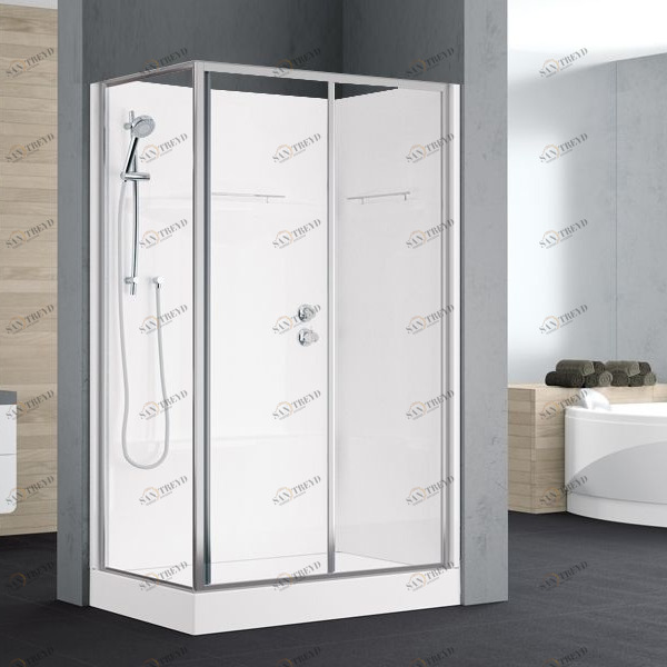 Novellini. Душевая кабина 100x70 см 2P STANDARD без крыши ALBA ALB2P100SM1BALB2P100DM1B