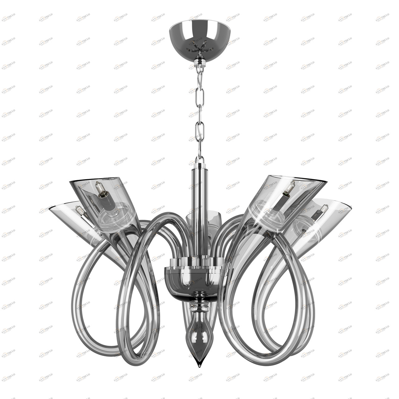 Люстра дизайнерская Injuresbspride хром серая 892067 LIGHTSTAR ДИЗАЙНЕРСКИЕ, STELLA 056310 Хром 
