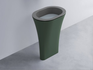 AMLA65-CM+AMPILO-BR+AMCOLO-MU Раковина Amedeo Ovale отдельностоящая cielo Enjoy + Amedeo