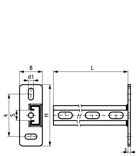 6603828 BIS RapidStrut® Консоли стеновые вертикальные (BUP1000) walraven  - Вид №1