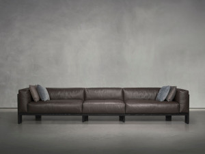 Кожаный модульный диван