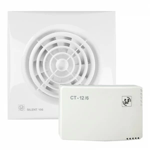Накладной вентилятор Soler Palau KIT SILENT-100 CZ 12V + CT-12/14 R