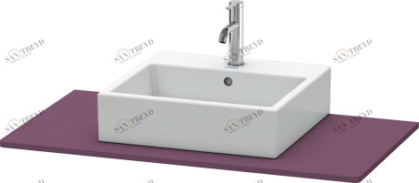XS060E09494 XSquare Консоль Баклажан шелковисто-матовый лак Duravit
