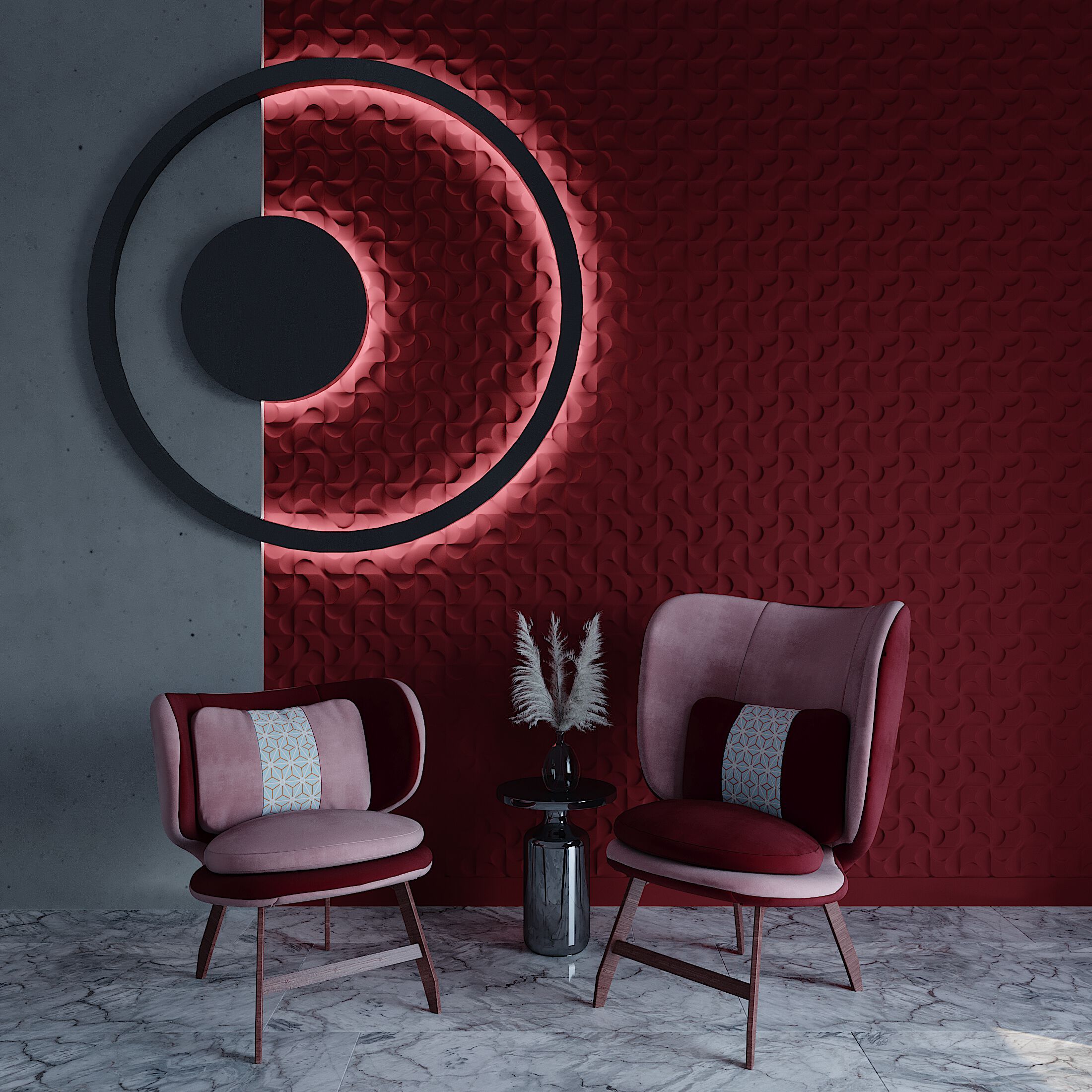 Трехмерное гипсовое покрытие WallDeco M-Modern ARCH-00003252 - Вид №1