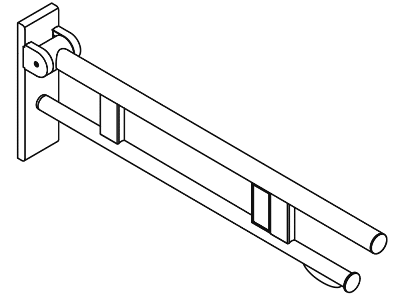 900.50.17260 Опорная рейка Duo, исполнение b HEWI Stützen  - Вид №5