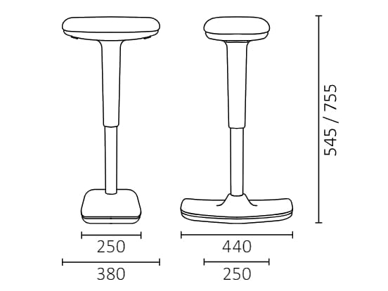 Резиновый поворотный офисный стул Leyform TWIST ARCH-00090571 - Вид №13