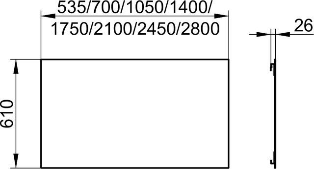 11195002000 Зеркало хрустальное KEUCO Edition 11 - Вид №2