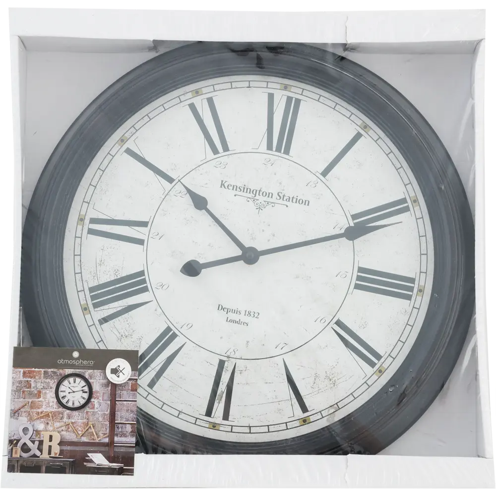 Часы настенные  Atmosphera цвет чёрный D38 см металл Romance STLM-2106742 - Вид №4
