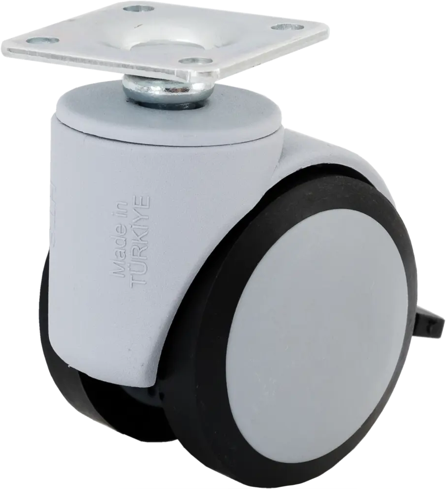 Jet 3013B - поворотное мебельное колесо с тормозом и площадкой, 50 мм 82582404