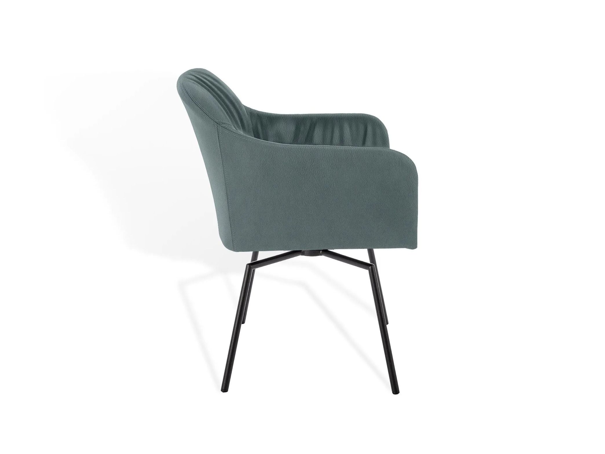 Мягкий стул с подлокотниками и крестообразной рамой KFF Youma Casual ARCH-00141105 - Вид №6