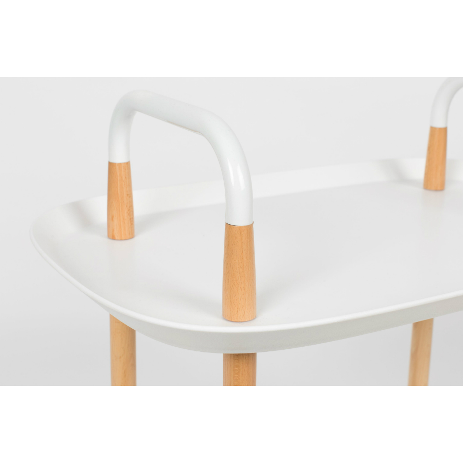 Стол сервировочный на колесиках Cruiser, белый White Label Living 7900016 - Вид №3