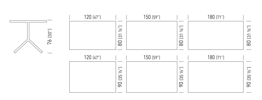 Стол с откидным верхом из ламината с колесами GABER FLIPAWAY ARCH-00091629 - Вид №2