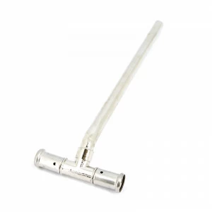 Тройник пресс с трубкой 300мм для радиатора HENCO 20x15x20