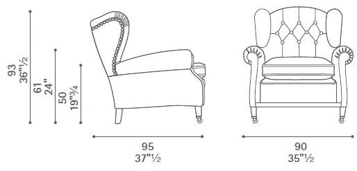 Poltrona Frau Кресло Bergere La collezione - divani e poltrone sun-id-1371965 - Вид №3